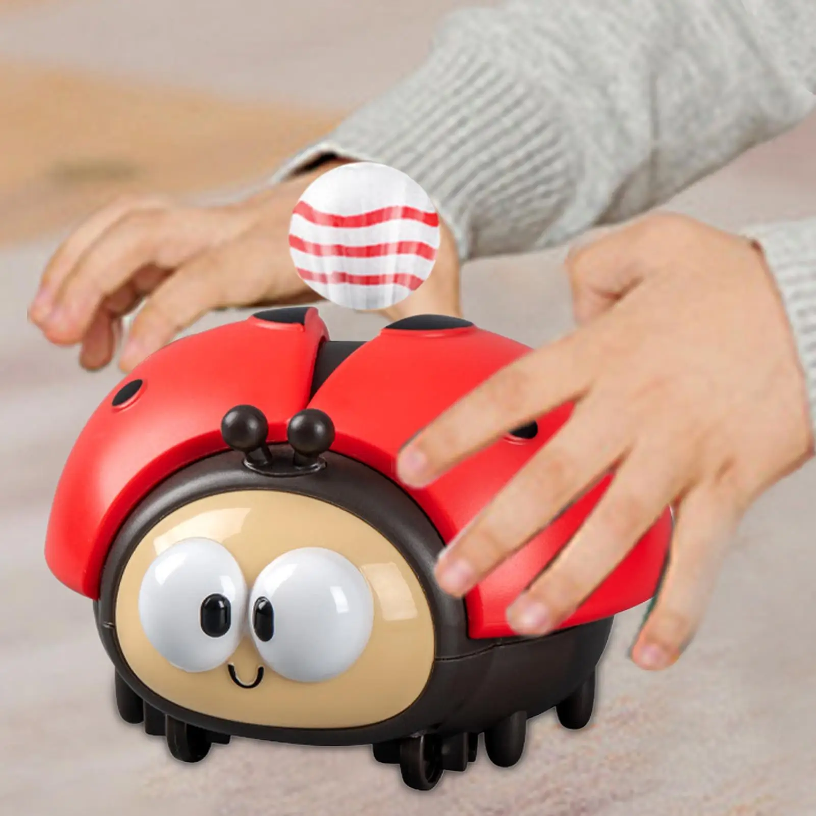 Kids Animal Novelty Toy Focus Training Interactive Educational Toy Funny Ladybird Levitation Ball Animal Blowing Ball Machine
