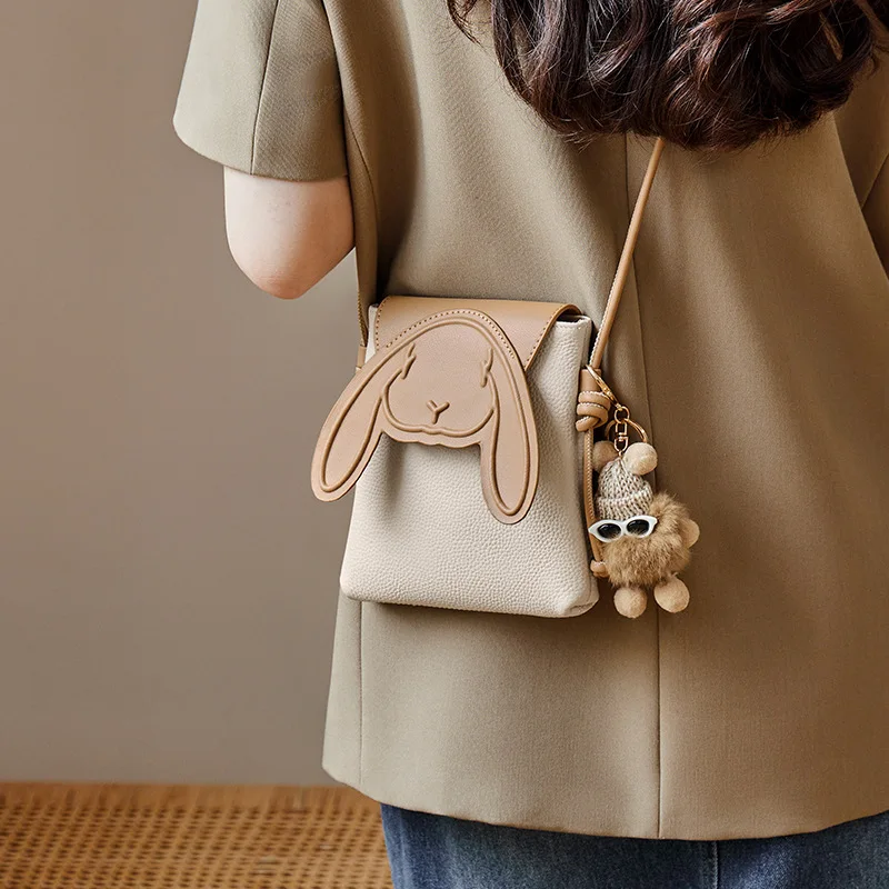 Fashion edition women's bag 2026 new mobile phone bag mini small bag spring and summer high-end leather crossbody bag women's ba