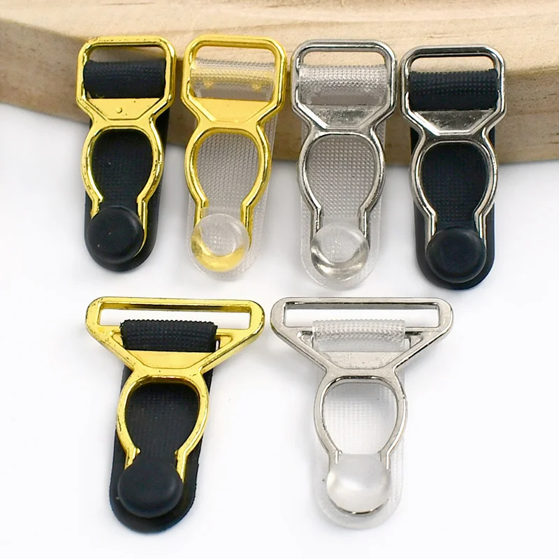 

50/100Pcs Meetee 10-18mm Suspender Buckle Corset Leg Garter Adjusting Buckles Bra Belt Clip Stocking Grip Clasp DIY Accessories