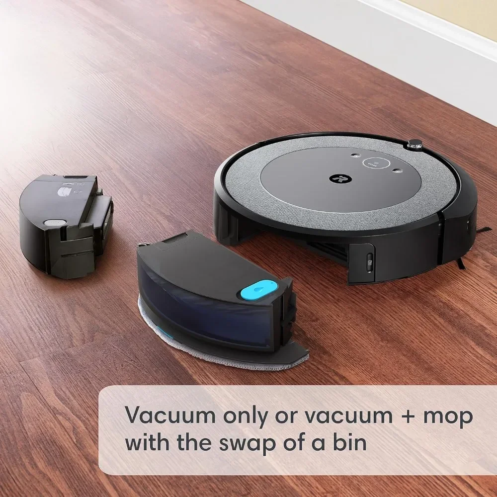 Робот-пылесос и Швабра Roomba Combo i5 для очистки комнаты с умным отображением карты, работает с Alexa, с персонализированным питанием от уборки