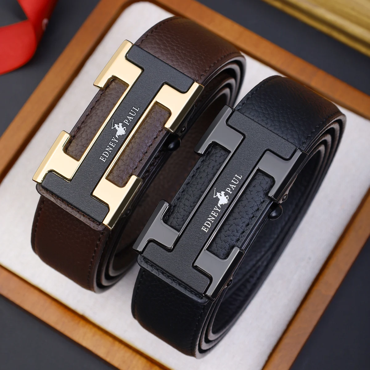 

Мужской модный ремень с автоматической пряжкой, повседневный деловой ремень для вечеринок, повседневный модный аксессуар, универсальный элегантный ремень, подарок на день рождения