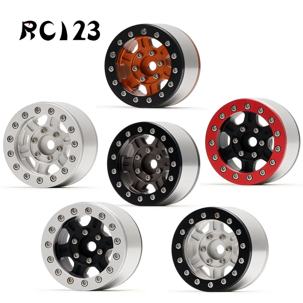 

1.55 "Alloy 1/10 Beadlock Wheels Rim Hub For Rc Car Crawler Axial Yeti Wraith Off-Road 90056 TF2 CC01 LC70 Jimny