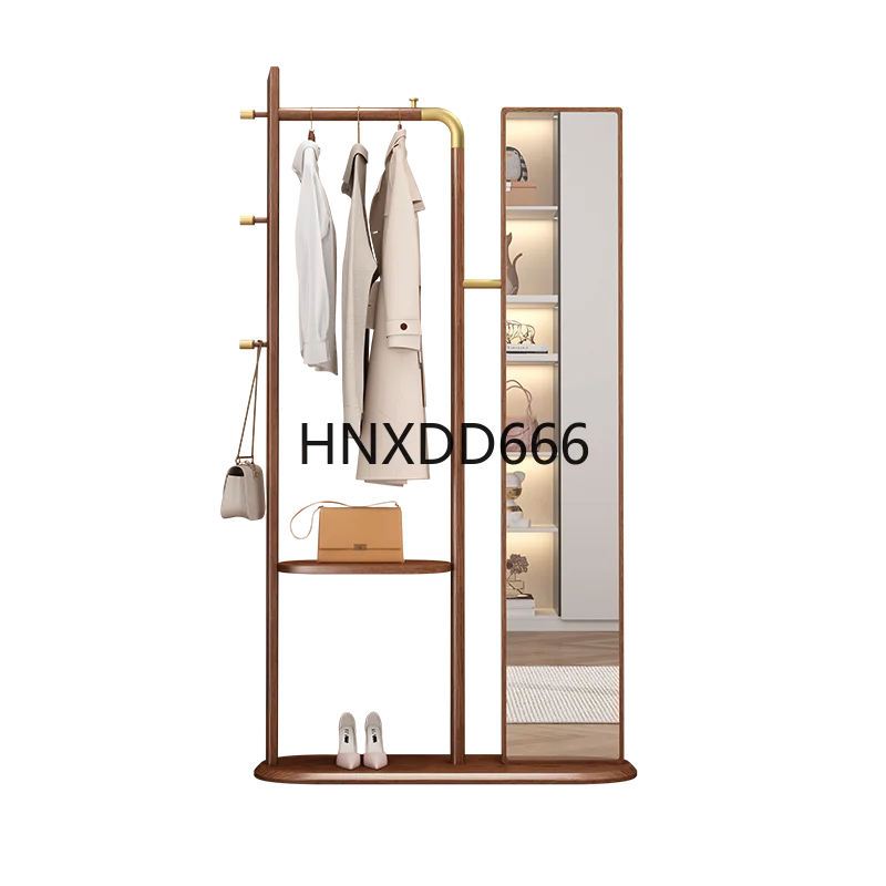 Massief houten kapstok Rek van essenhout van vloer tot plafond