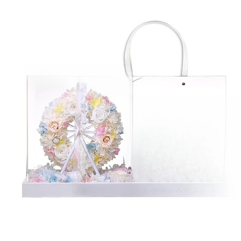 Eternal Flower Ferris Wheel Rose Real Flower Premium Gift Box Birthday Valentine's Day Wedding Bar Mitzvah Gift for Girls
