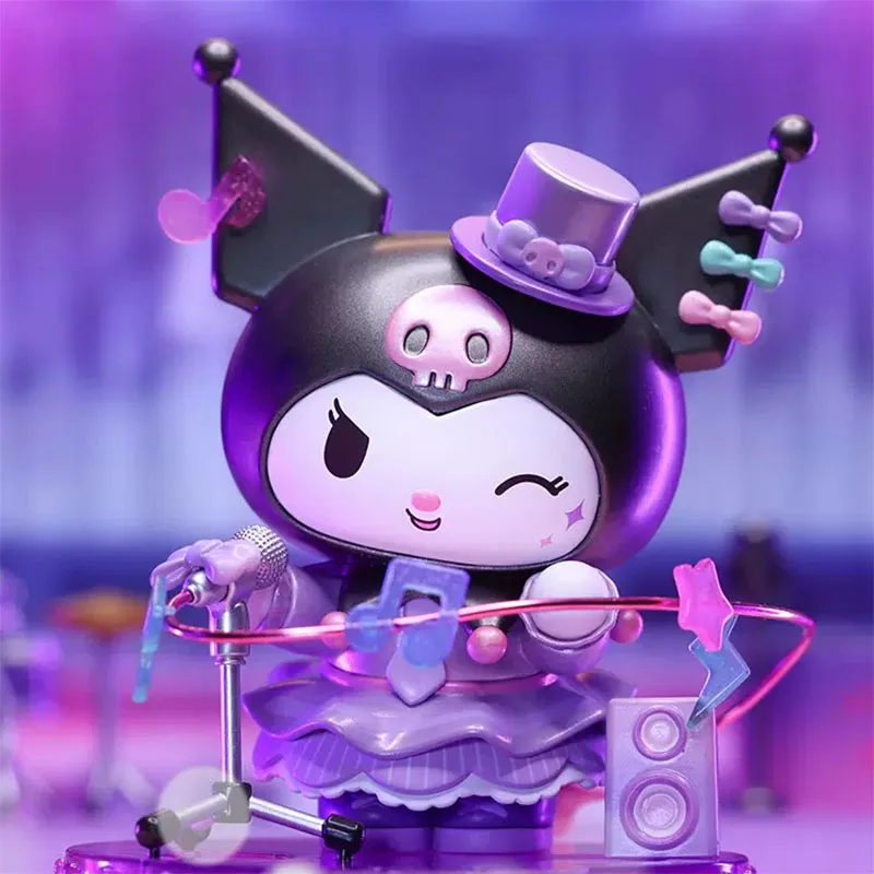 

Lovely Kuromi TOPTOY Shiny Starlight Stage Series Action Figure Toys Dolls Kuromi Room Car Cake Decorate Gifts for Kids Girls