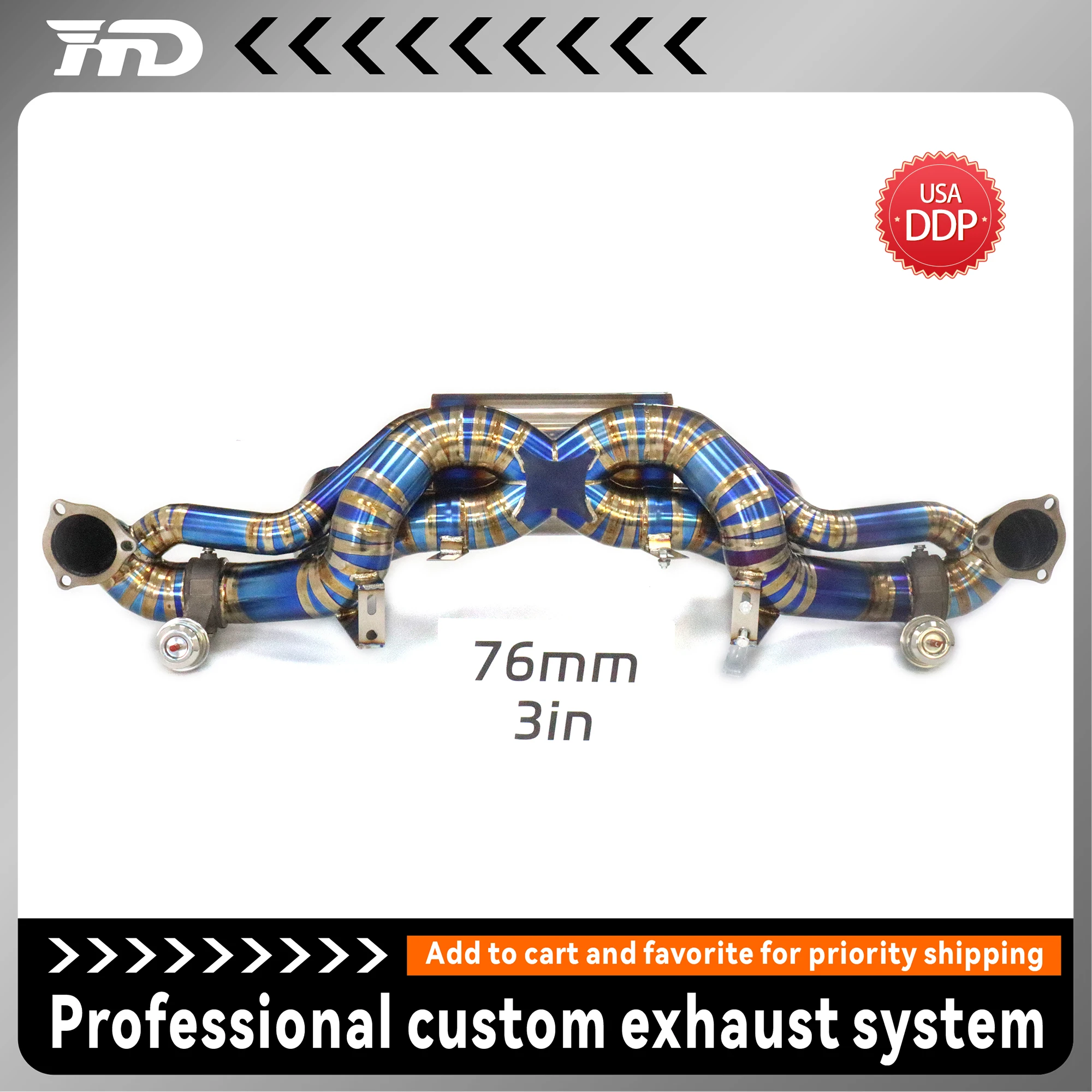 

HMD for Porsche 718 GT4 RS With vacuum valve Valved Ti Cat-Back | Perfect Fit | Lightweight & Deep Tone Upgrade