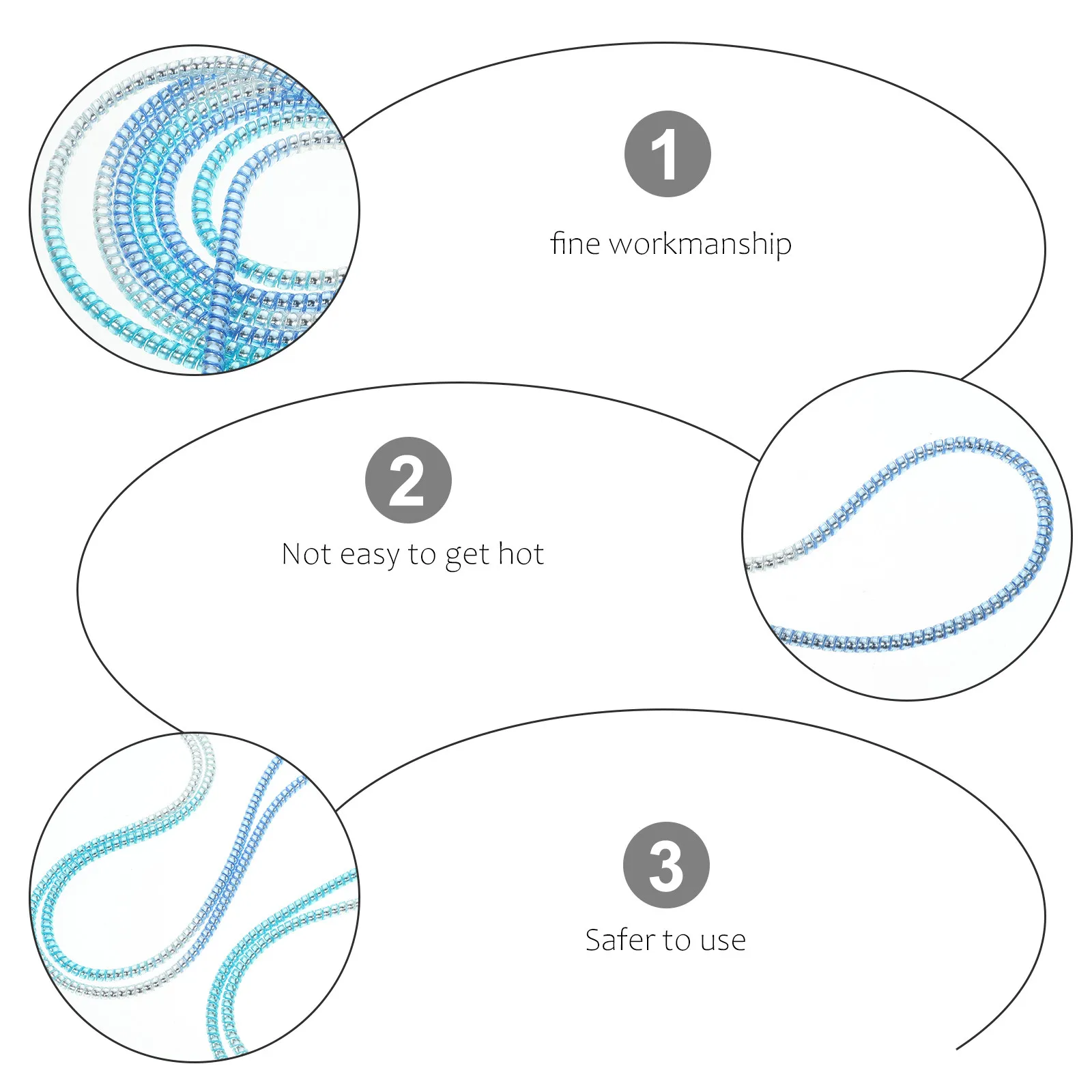 Cable Protector Data Line Protective Sleeve Multi-Purpose Cord Wrap Cable Sleeve for Phone Charger Wire Protection Animal Proof