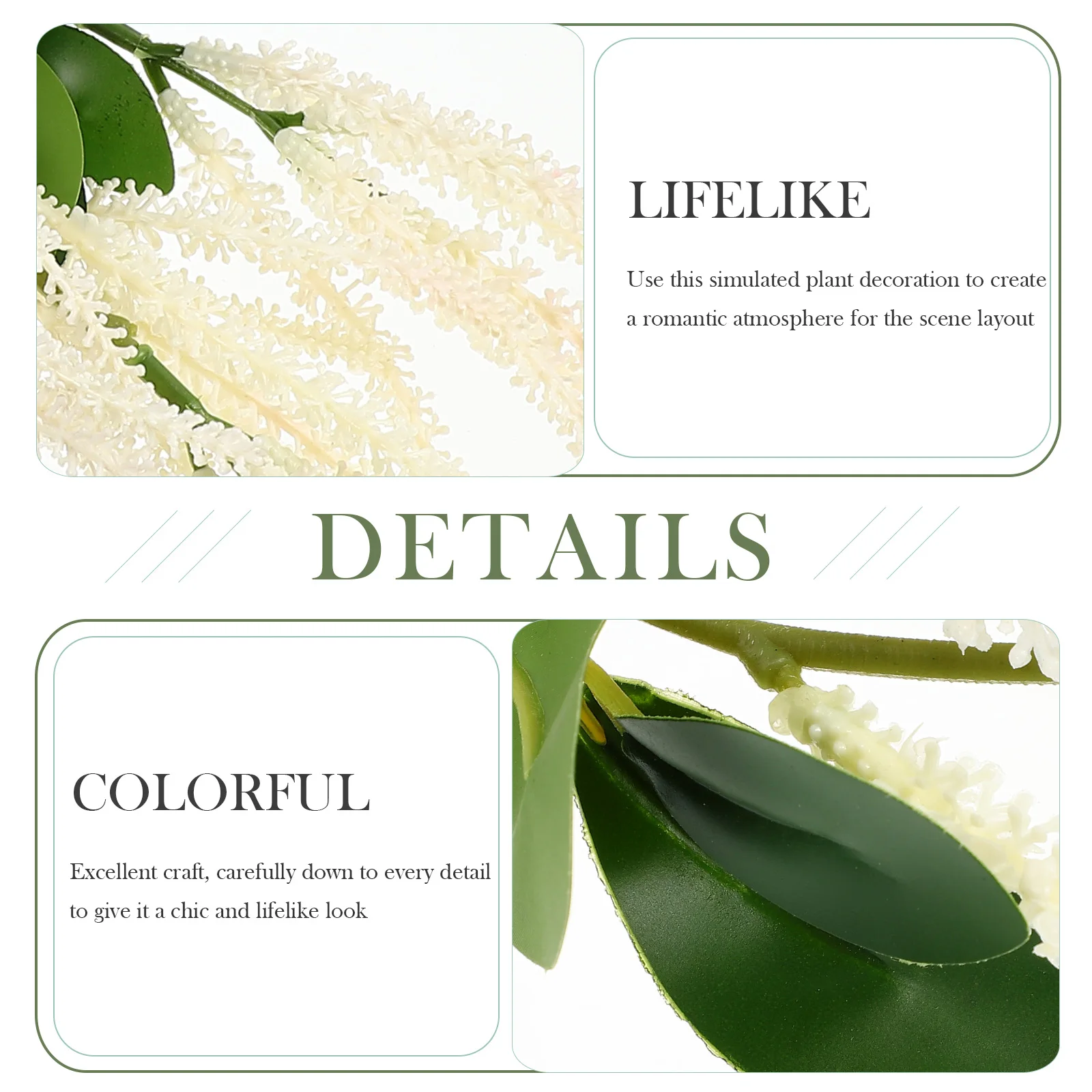 

Artificial Plant Branches Wedding Decoration Fake Plant For Flower Arrangement Elegant Table Decor Simulated Greenery