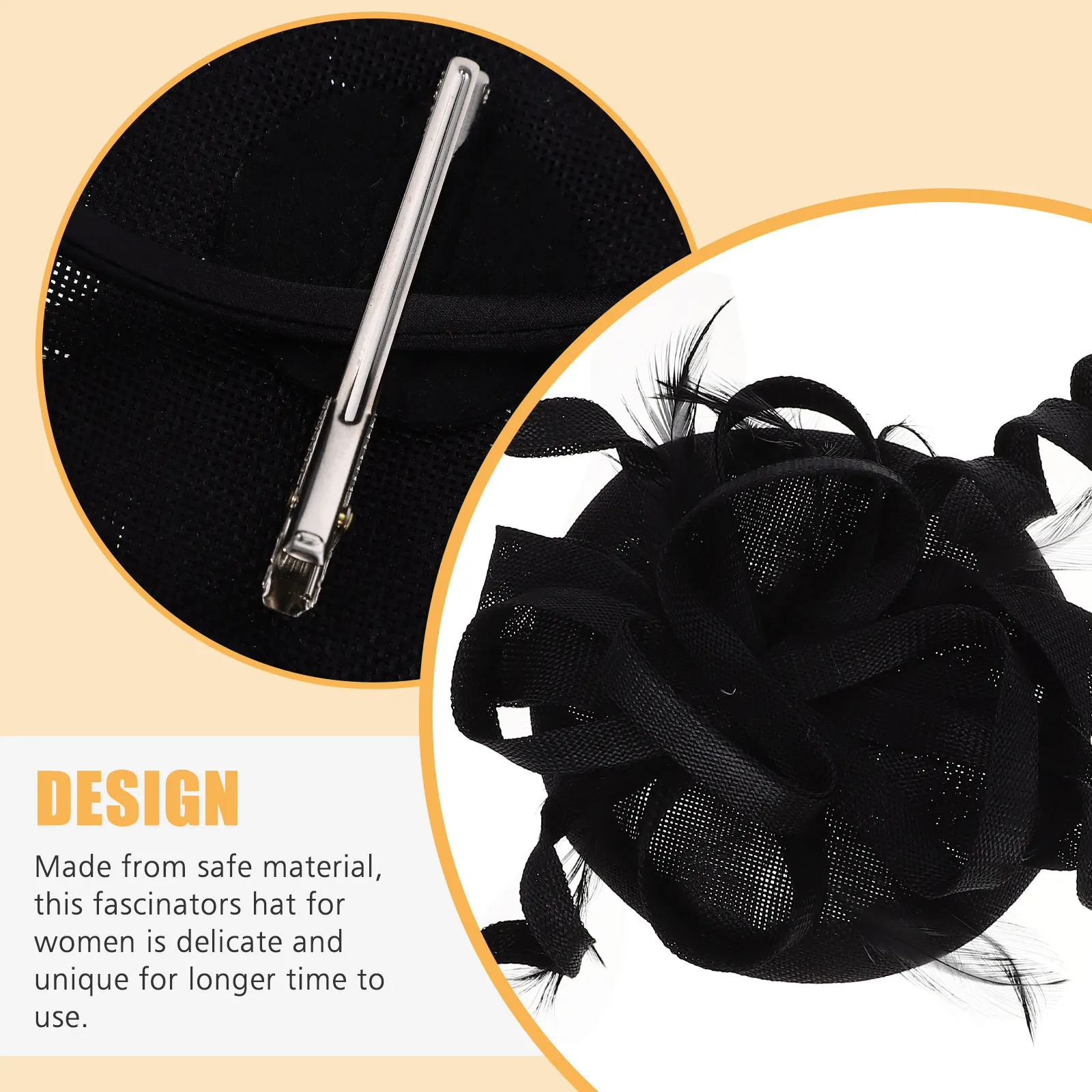 

Fascinator Hat Women Plumage Decorated Headpiece For Tea Party Wedding Banquet Cosplay Photo Prop Hair Accessories