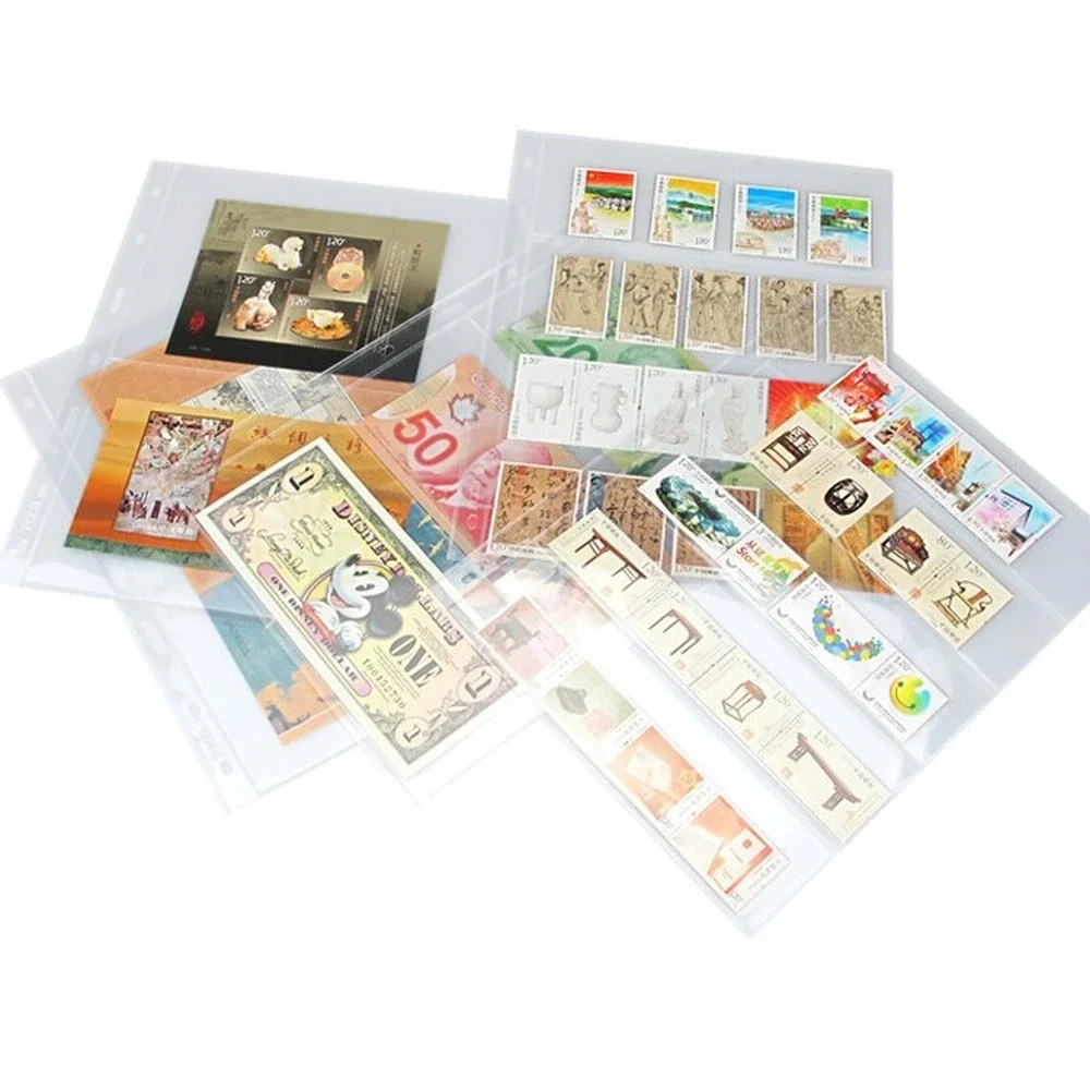 10PCS/Lot stamps lines grid transparent PVC page of stamp album loose-leaf inners of stamps holders not including cover PCCB