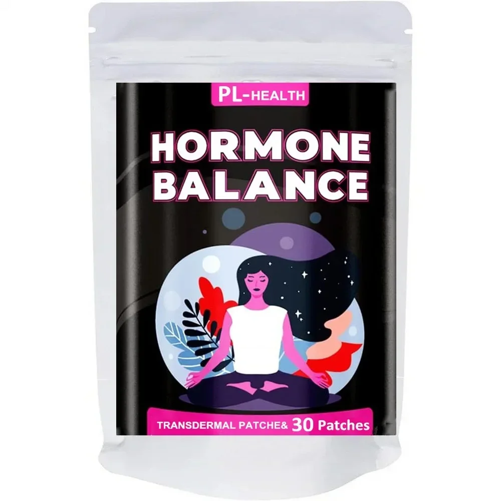 Hormone Balance Transdermal Patches for Relief for Fatigue,Mood Swings, Support for PMS,Menopause, PMDD 30 Patches