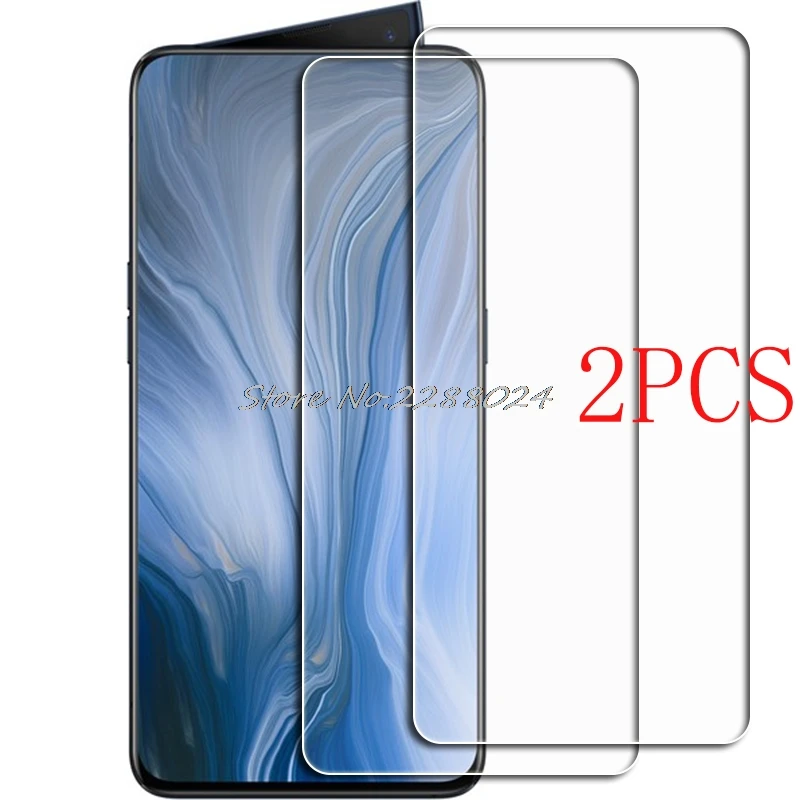 2PCS FOR OPPO Reno 10x Zoom CPH1919 PCCM00 Tempered Glass Protective on OPPO Reno 5G  6.6