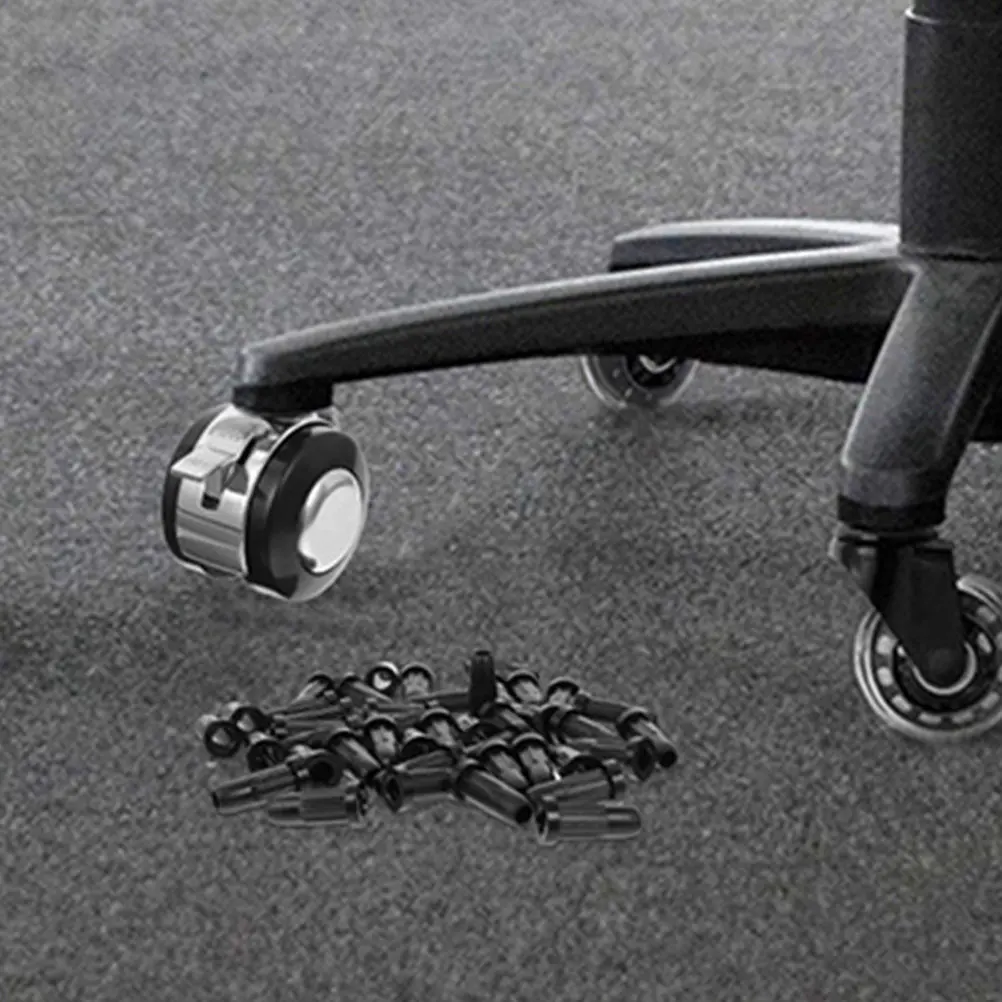 20Pcs Chair Wheel Stopper Covers Plastic Roller Sleeve Protector for Stool Swivel Casters Chair Parts Stool Swivel Wheels Cover