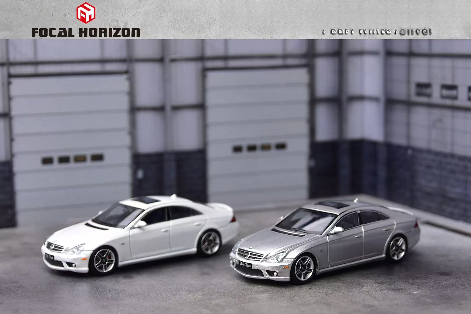 Focal Horizon FH 1:64 CLS 63 Mk1 C219 Silver/White Diecast Model Car