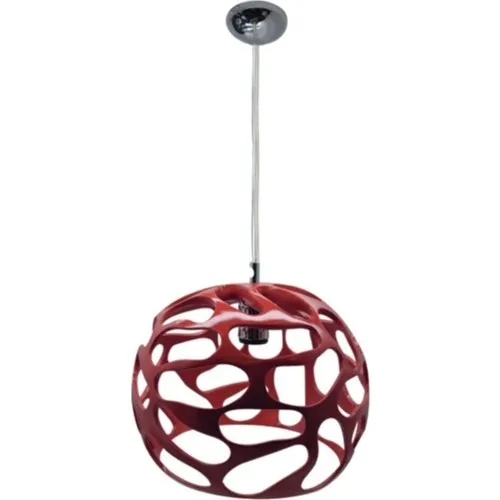 Kaşkar/Sassafras Red Ellipse Decorative Pendant Chandelier