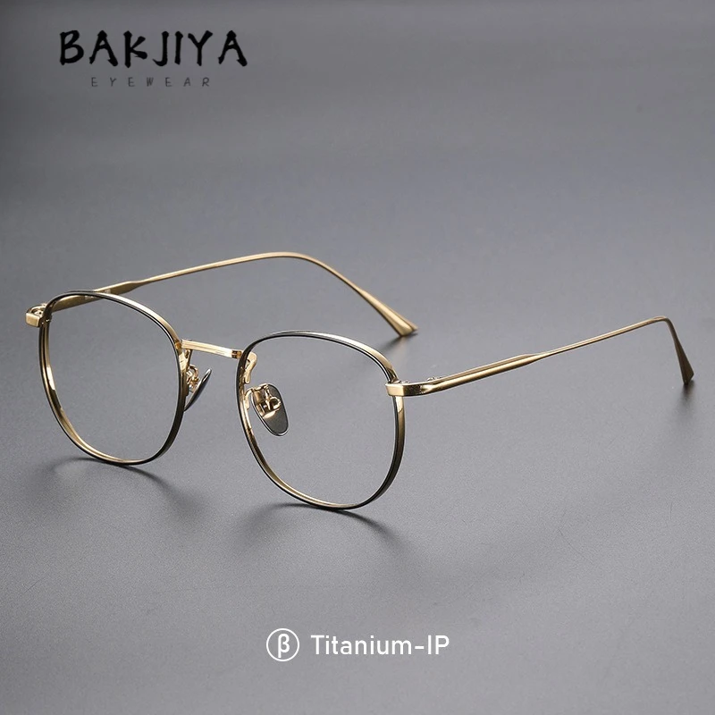 

Ultra-Light Pure Titanium Retro Oval Glasses Frame Personality Luxury Women Eyeglasses Frame 847 Japanese-Style Designer Eyewear
