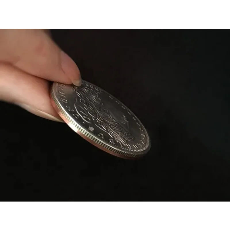 Sun and Moon Coin Set Magic Tricks Coin transposition Vanish Magia Magician Accessory Close Up Illusions Prop Gimmick Mentalism