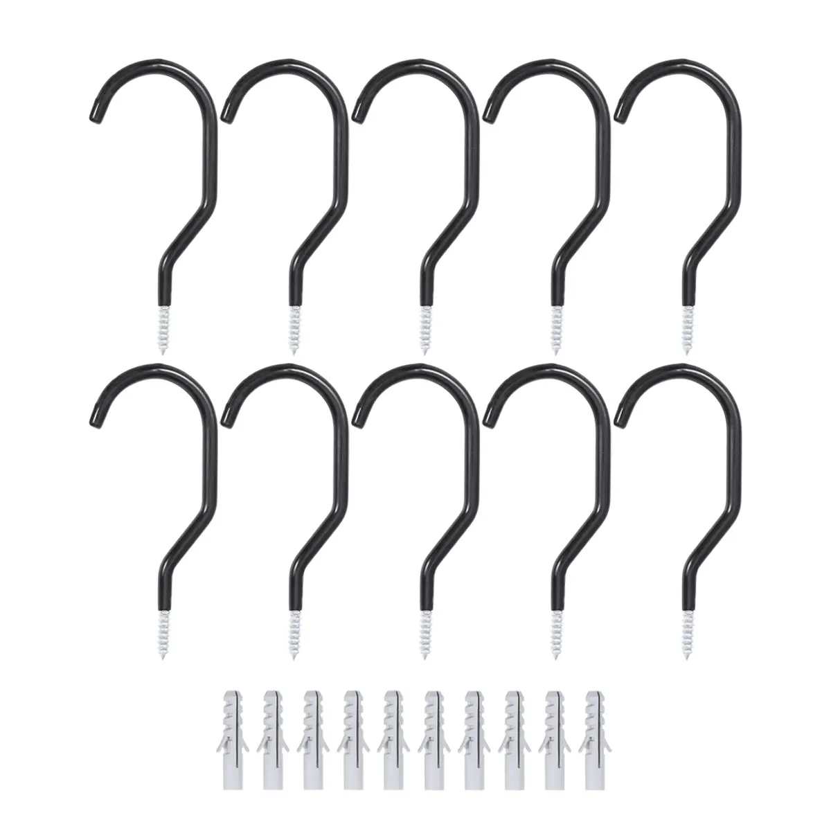 

10 pcs Wall Bike Hanging Garage Heavy Duty Bike Hanger Hanger Black Storage Bicycle Wheel Heavy Duty Steel Save Space