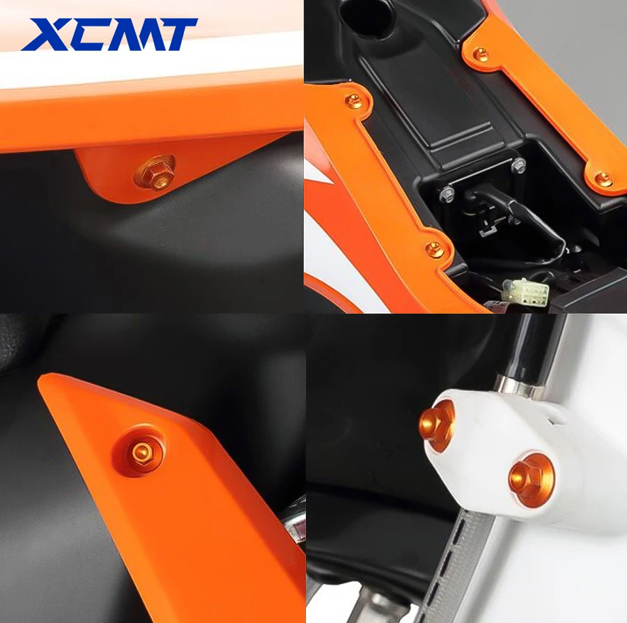 10Pcs CNC Aluminum Self Tapping Screw Bolts Kit For Husqvarna FE TE FC TC FX TX For KTM EXC EXC-F XC XC-F XC-W SX SX-F 2004-2024 image 6