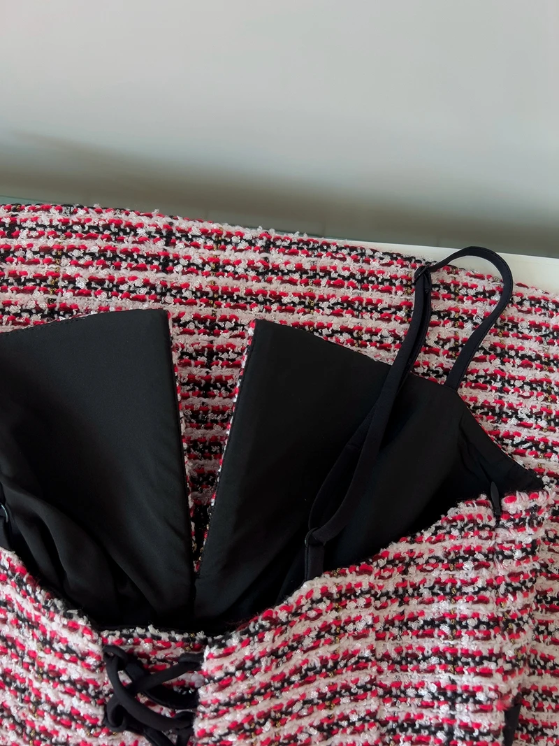 

Retro Luxury Woolen Dr with Bowknot Ele Petite Sle Autumn off oulder Gown for Wedding Date Cany Dinner Par Pe...