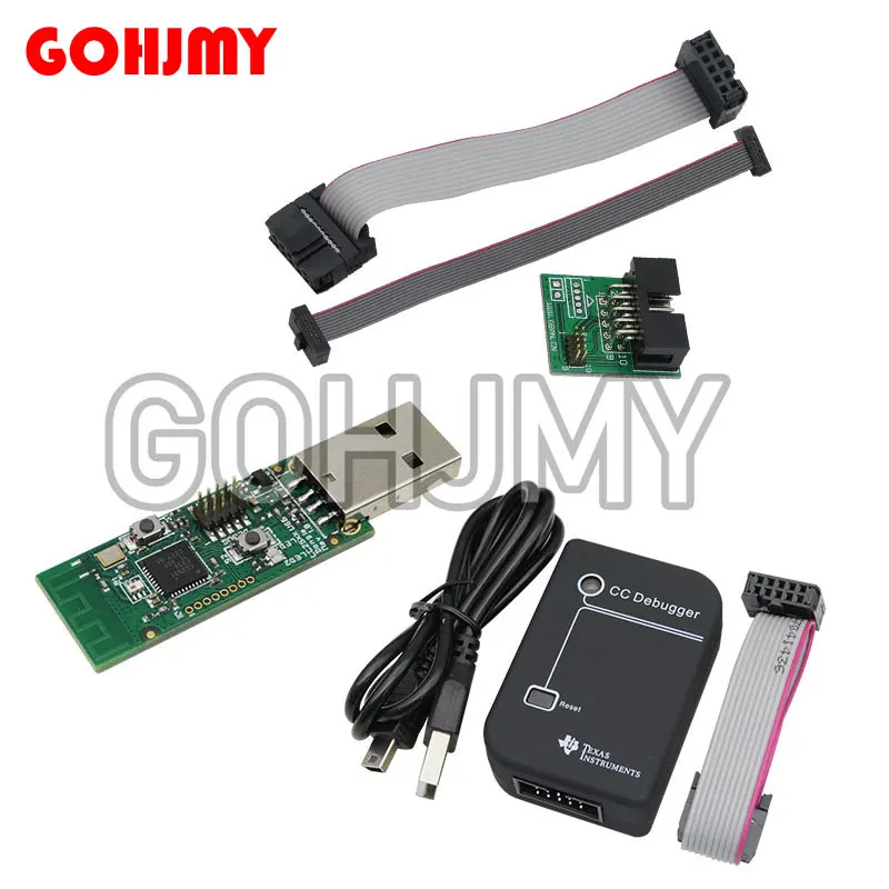 1PCS CC Debugger CC2531 Zigbee CC2540 Sniffer Wireless Bluetooth 4.0 Dongle Capture Board USB Programmer Module Downloader Cable