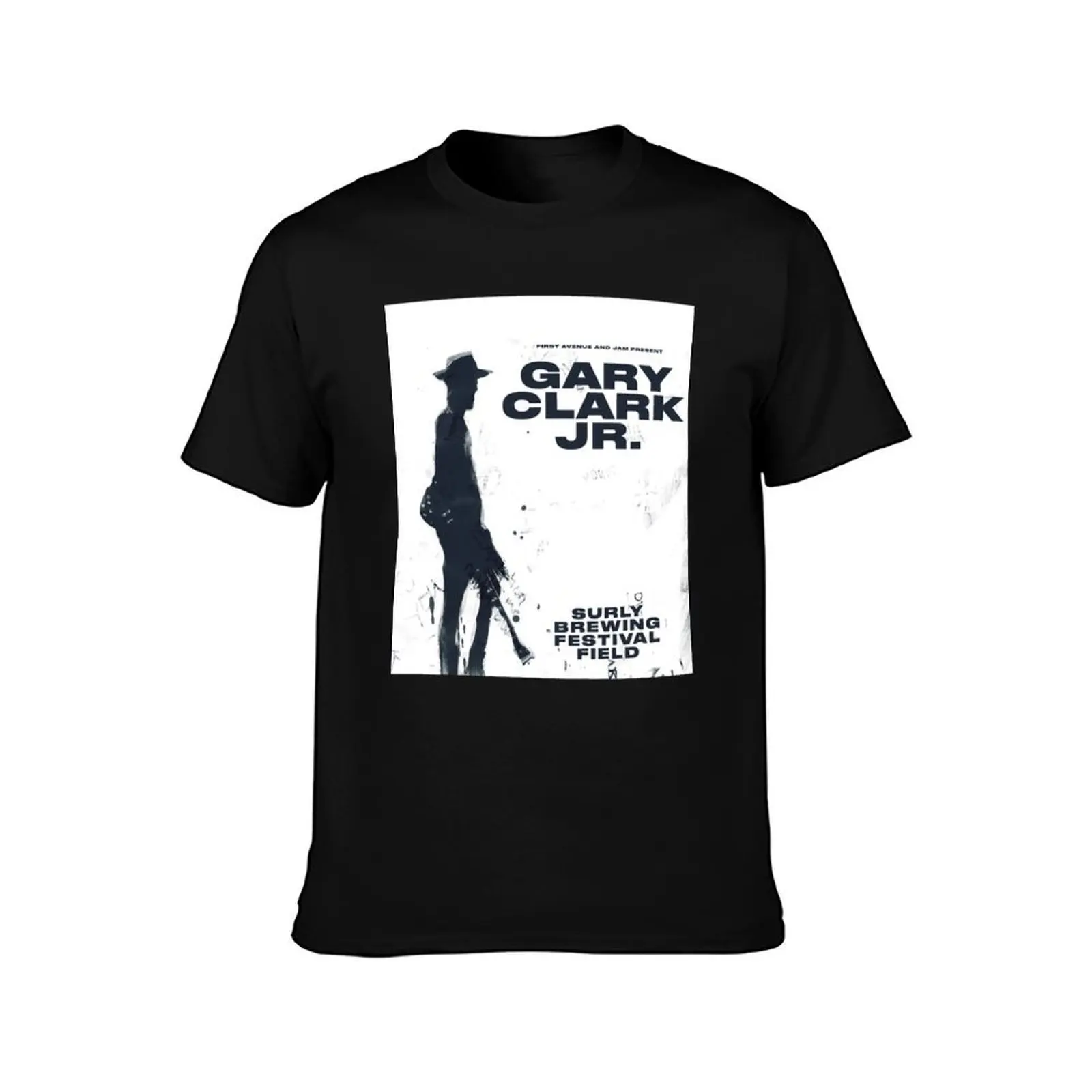 gary clark jr T-Shirt, Summer Casual Cotton Tee, Oversized Streetwear Tops, Vintage Graphic Print, Loose Fit Short Sleeve