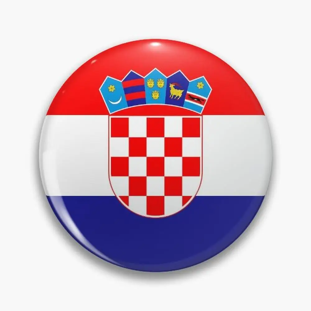 Croatian Flag Gifts, Stickers & Products (GF) Pin Buttons Brooches  Jewelry Accessory Customize Brooch Fashion Lapel Badges