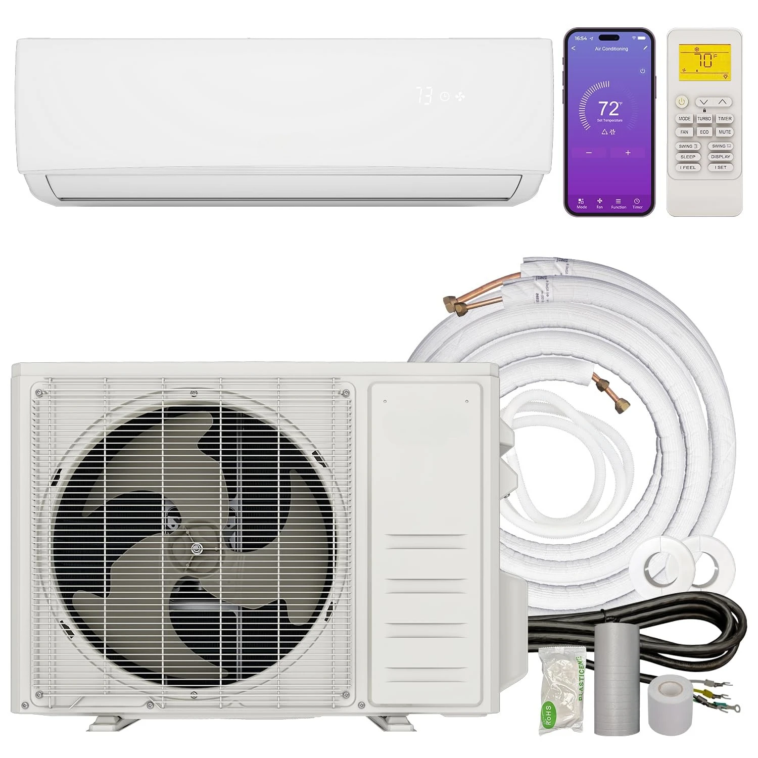 

Серия ComfortTemps Elite – Энергосберегающий мини-сплит-кондиционер 9000 BTU, 110 В – 19 SEER, предварительно заправленный, без воздуховодов, тихий и с возможностью индивидуальной настройки.