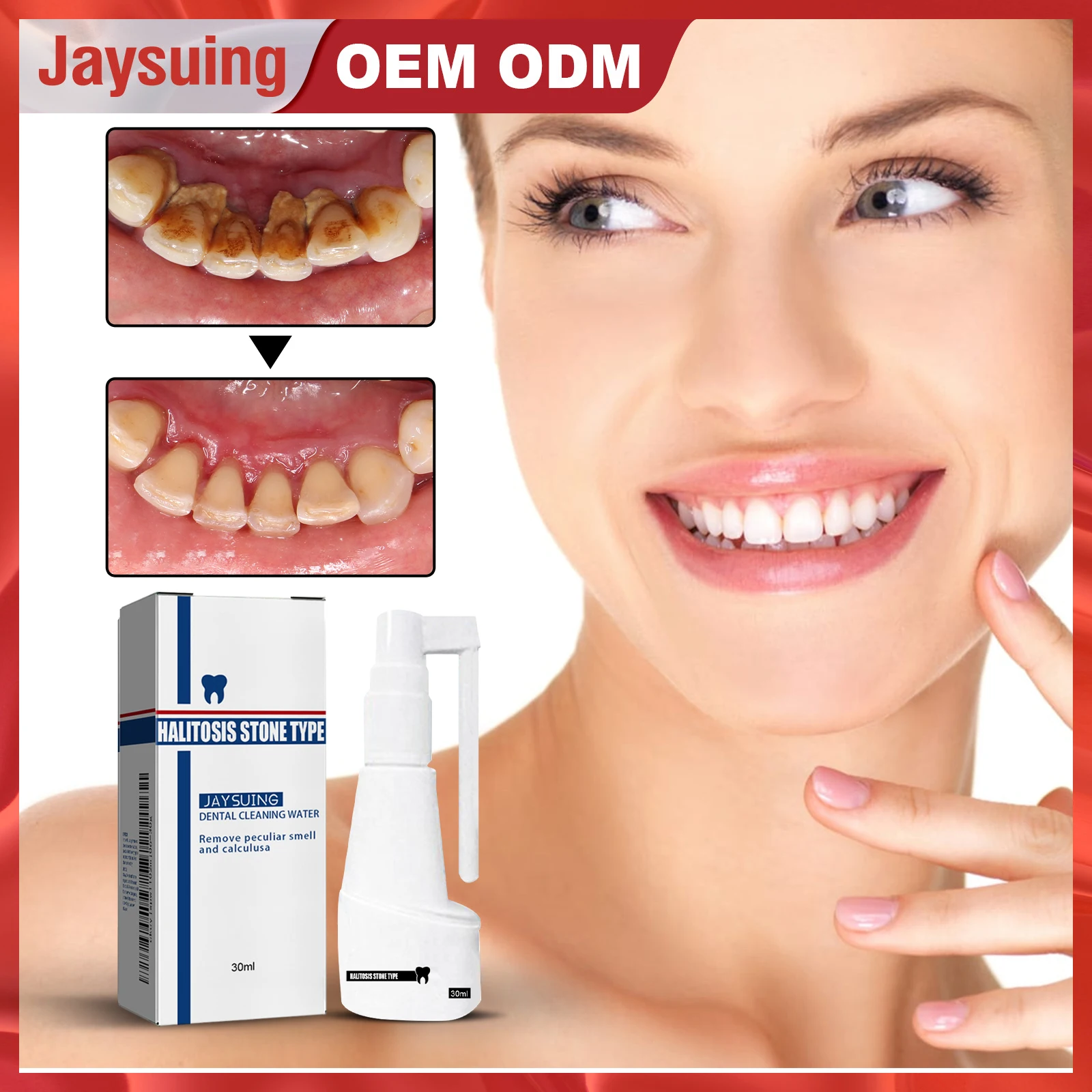 Oral Hygiene Spray Mouth Cleaner For Teeth Stain Removal Tooth Brightening Fresh Breath Gentle Dental Care Deep Clean Mist Spray