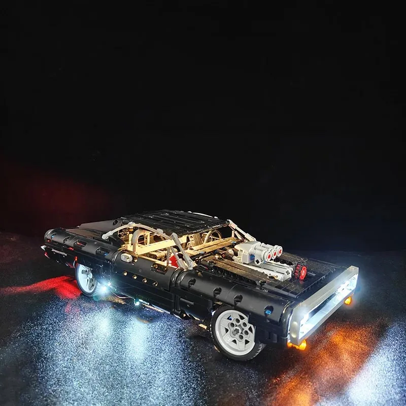 (조명 세트만 포함되지 않음 빌딩 블록) 42111 닷지 충전기 모델 DIY 완구용 라이트 키트