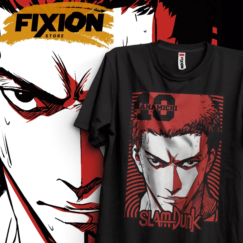 Slam Dunk – Cara Hanamichi EB Anime T Shirt Manga Prezent dla miłośnika anime Wszystkie rozmiary bawełny