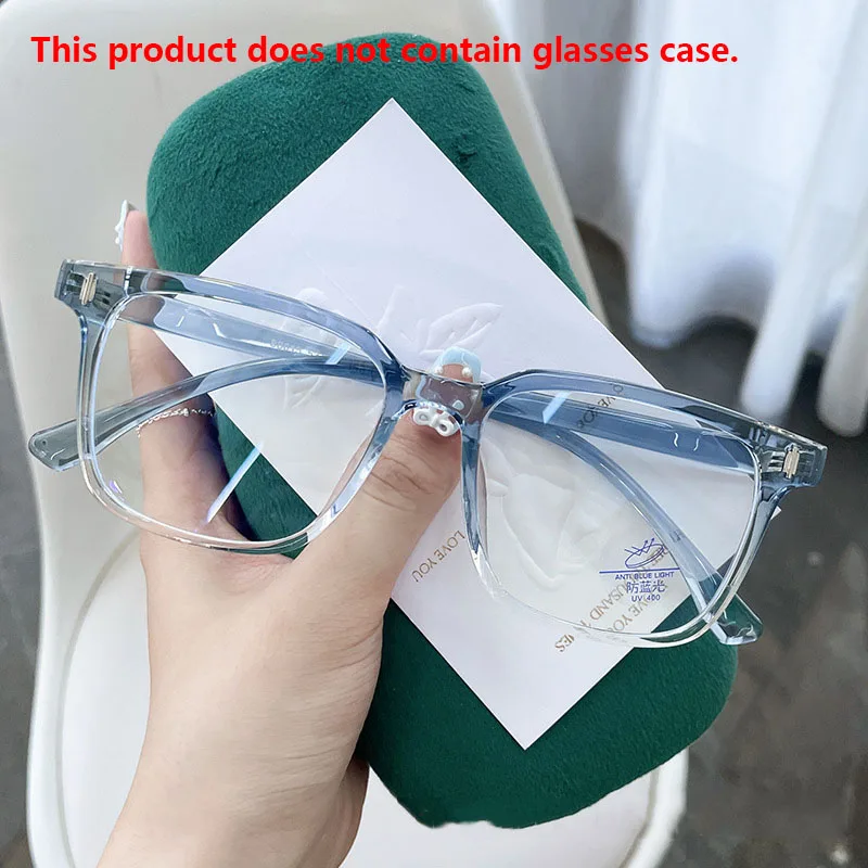 Transparent Computer Glasses Frame Women Anti Blue Light Square Eyewear Blocking Glasses Optical Spectacle Eyeglass