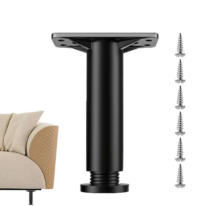 

black Furniture Legs Furniture Cabinet Sofa Legs Metal Modern Style Heavy Duty Replacement Feet For Coffee Tables Cabinets Bed