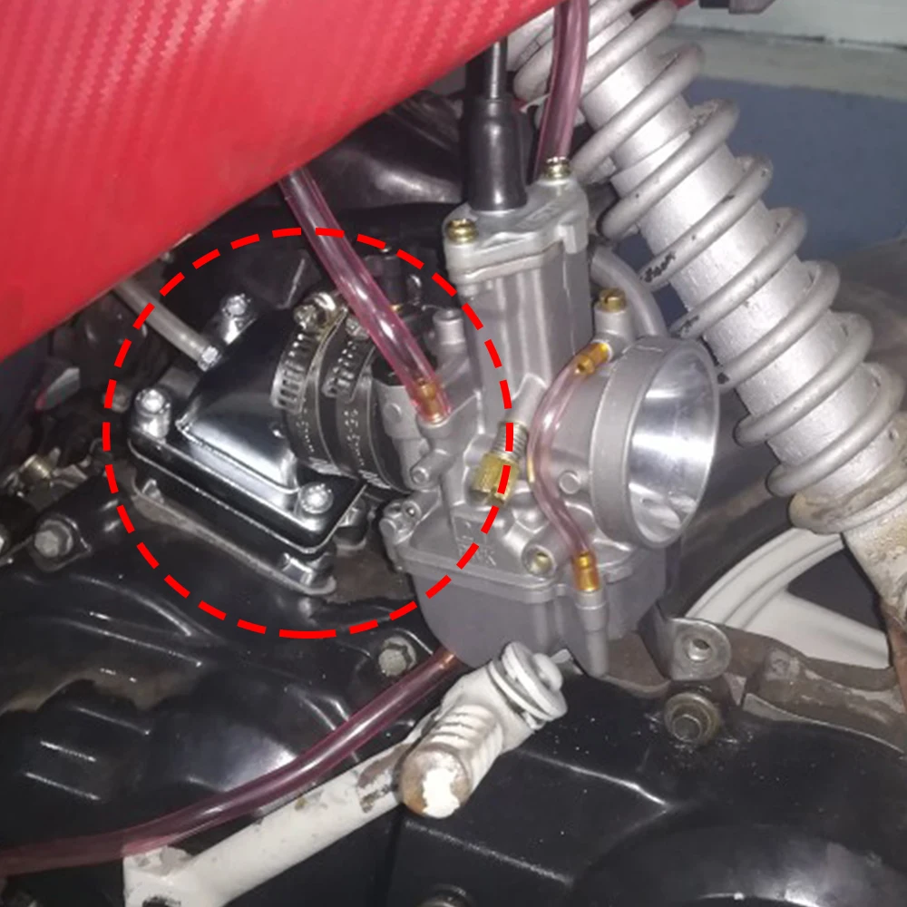 عالية الجودة الأداء سباق مشعب السحب أنبوب إدخال ل 2 السكتة الدماغية الدراجة البخارية Minarelli JOG DIO50 KOSO PWK28 OKO 24 مللي متر #4