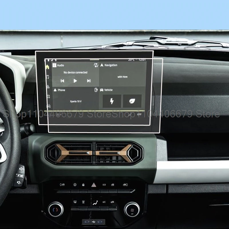 TPU transparent protective film For Dacia Duster/Dacia spring 2024 10.1inch Car radio GPS Navigation touchscreen anti-scratch