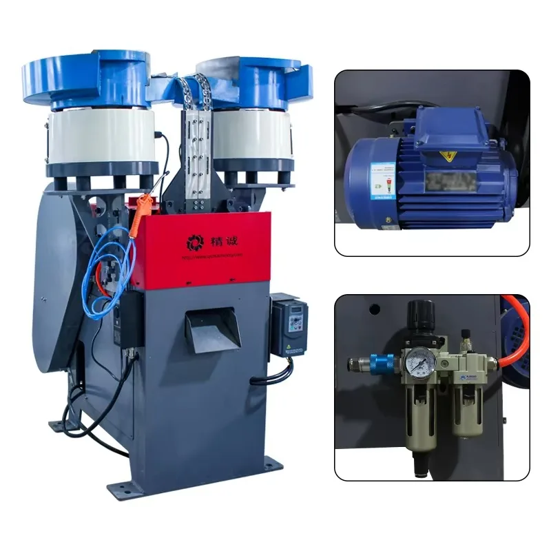 Double Head Automatic Eyelet Bending & Assembly Machine