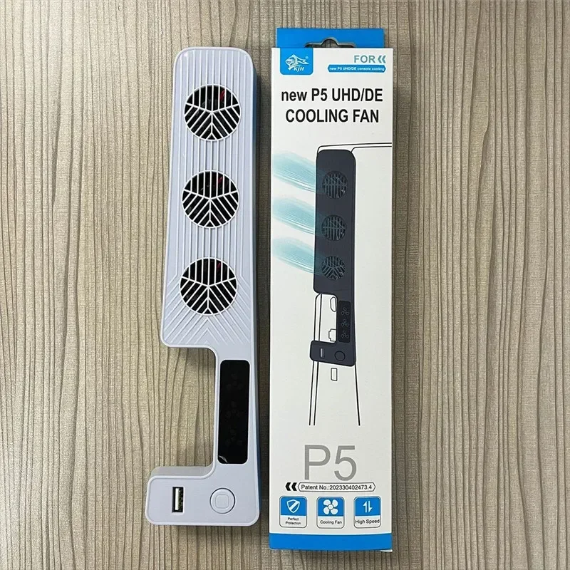 ใหม่ kjh P5ฮับ UHD/de สำหรับ PS5คอนโซลเกมแบบบางพัดลมทำความเย็นหลังพัดลม3ตัวอุปกรณ์ระบบระบายความร้อนสำหรับเล่นเกม
