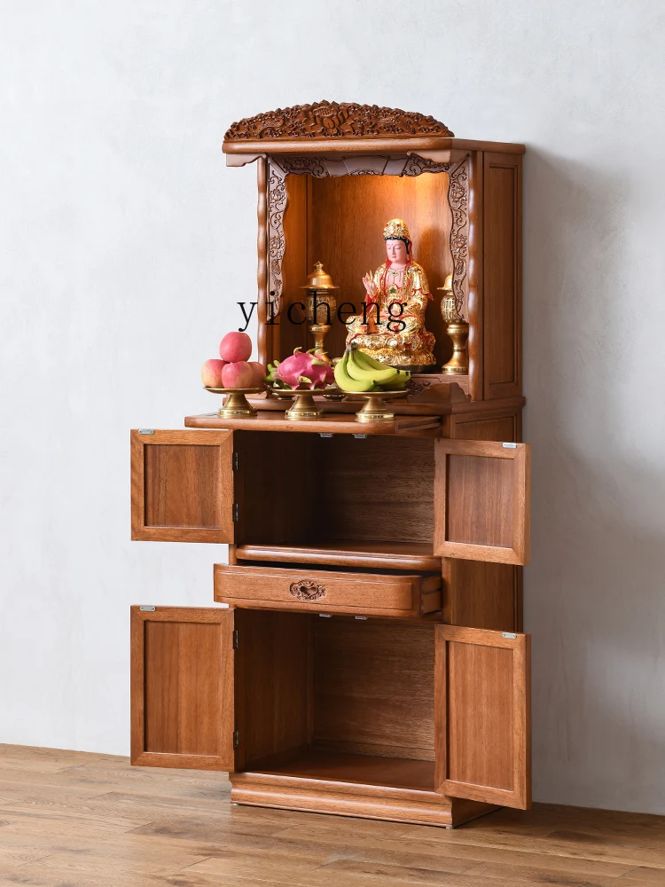 

FY Buddhist Altar Cabinet Home Desk Floor-standing Altar Buddha Statue