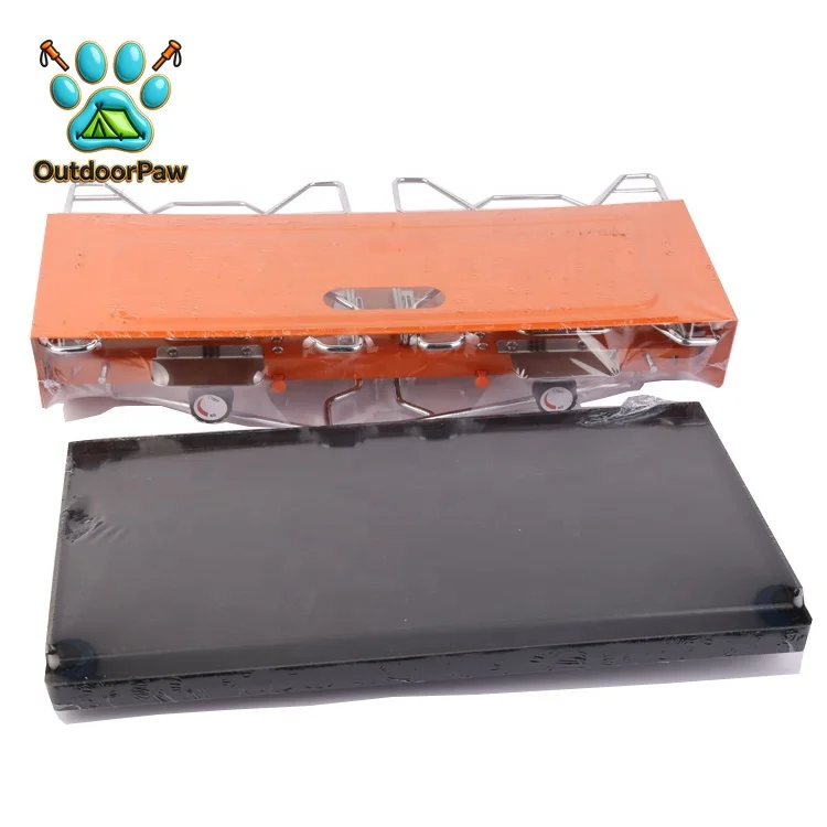 Outdoor Windproof Portable Gas Stove Foldable Camping BBQ Box Stove