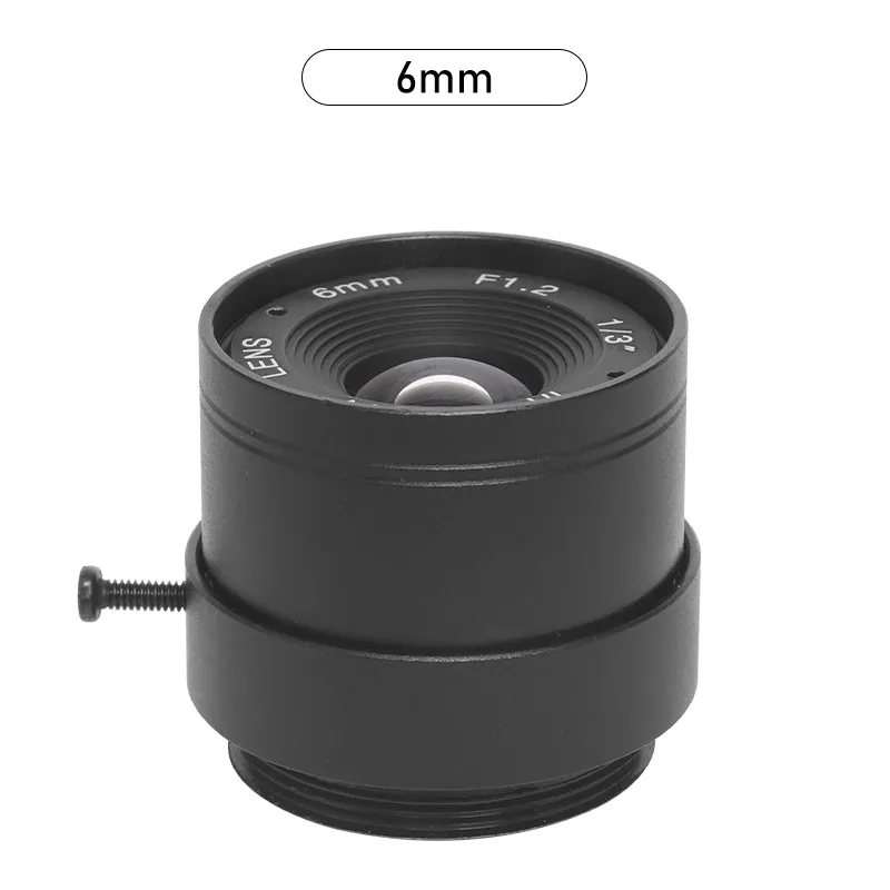 Fixed Iris CS‑Mount Surveillance Industrial Camera Lens 2.8/4/6/8/12/16/25mm Focal Length 1/3