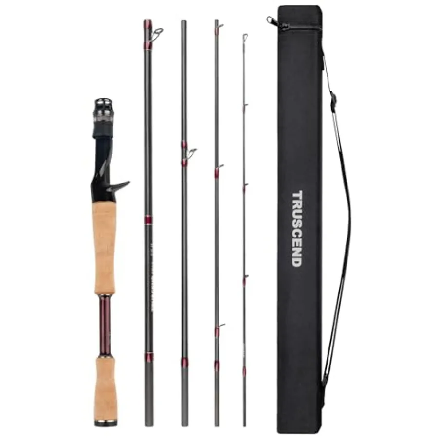 

Freshwater saltwater fishing rods, Toray carbon, black, sensitive backbone and durable multi-piece travel design