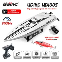 UdiRC UDI005 RC Boat 2.4GHz 50Km/H High Speed Waterproof Radio Control Boat Brushless RC Speedboat Pvc Boat Toys Gift For Kids