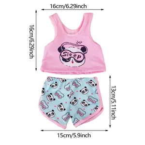 Schöne wiedergeborene Puppenkleidung und Shorts für das Neugeborene, amerikanische Puppenzubehör, unsere Generation Nuuco, 43 cm, 18 in 6 Hauptverkäufe Baby Alive Kleidung - №4