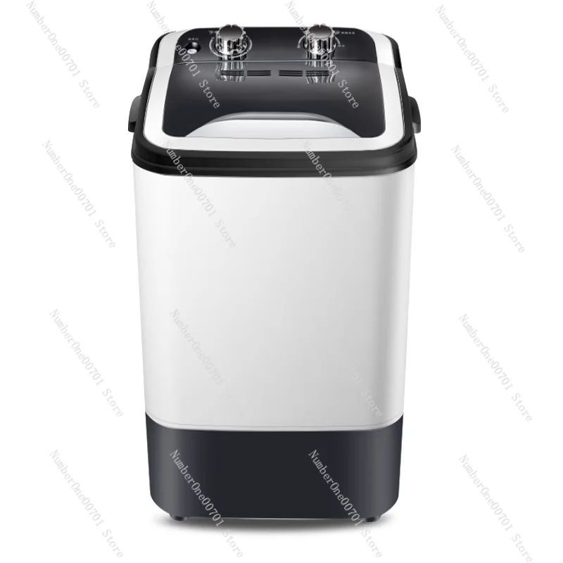 Household large-capacity washing machine semi-automatic small mini dormitory dehydration