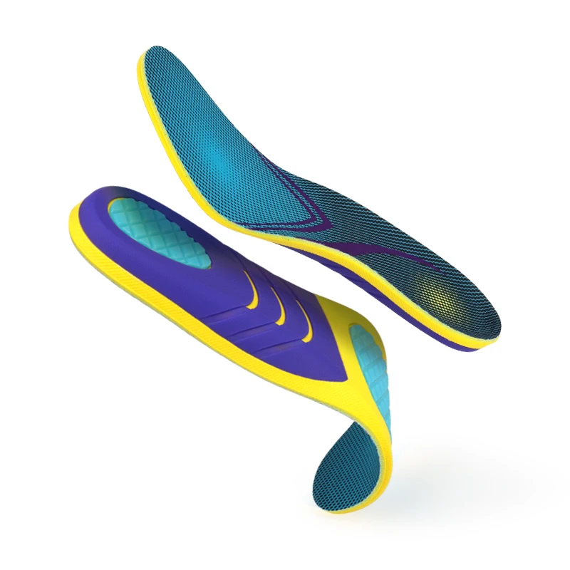 Sweat absorbing and non slip insole, forefoot shock-absorbing and shock-absorbing insole, anti twist lightweight sports insole