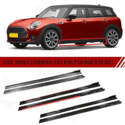 FOR MINI CLUBMAN R55 R56 F54 R60 R59 R61 2M Car Side Skirt Extension Plate Lip Separator Bumper 2.18M Racing Side Spoiler