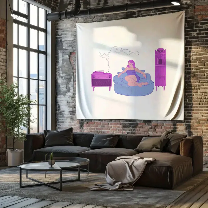 بوهو قماش مزخرف جداري ديكور الغرفة الجمالية الهبي نسيج طبيعة المشهد الجدار الشنق غرفة نوم غرفة المعيشة المنسوجات المنزلية الفن