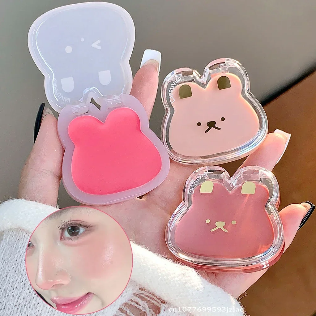 Crema para mejillas con brillo de agua, colorete monocromático, pasta de barro, tinte rosa púrpura, ilumina los labios, contorno de mejillas, colorete de maquillaje resistente al agua