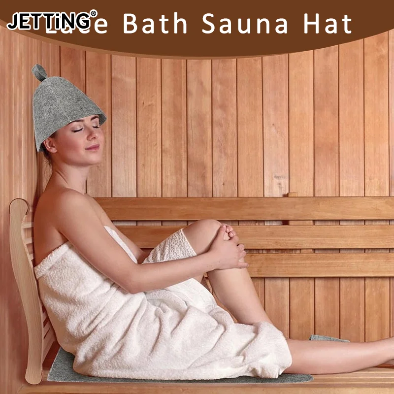 

1 шт., модная противотемпературная шапка для сауны, утолщенная шерстяная фетровая шапочка для душа, быстросохнущая полотенцесушитель, шапки для сауны, аксессуары для ванной комнаты