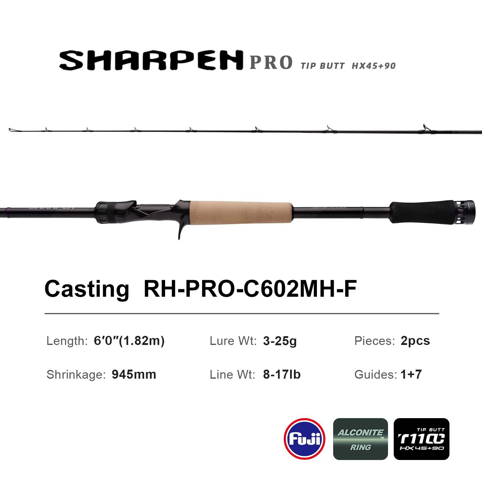 PURELURE NEW SHARPEN Pro 3,5-38g 5ft 6ft Spinn- und Casting-Ruten mit XF-Aktion, FUJI-Ringen für Zander, Barsch, Hecht und Wels